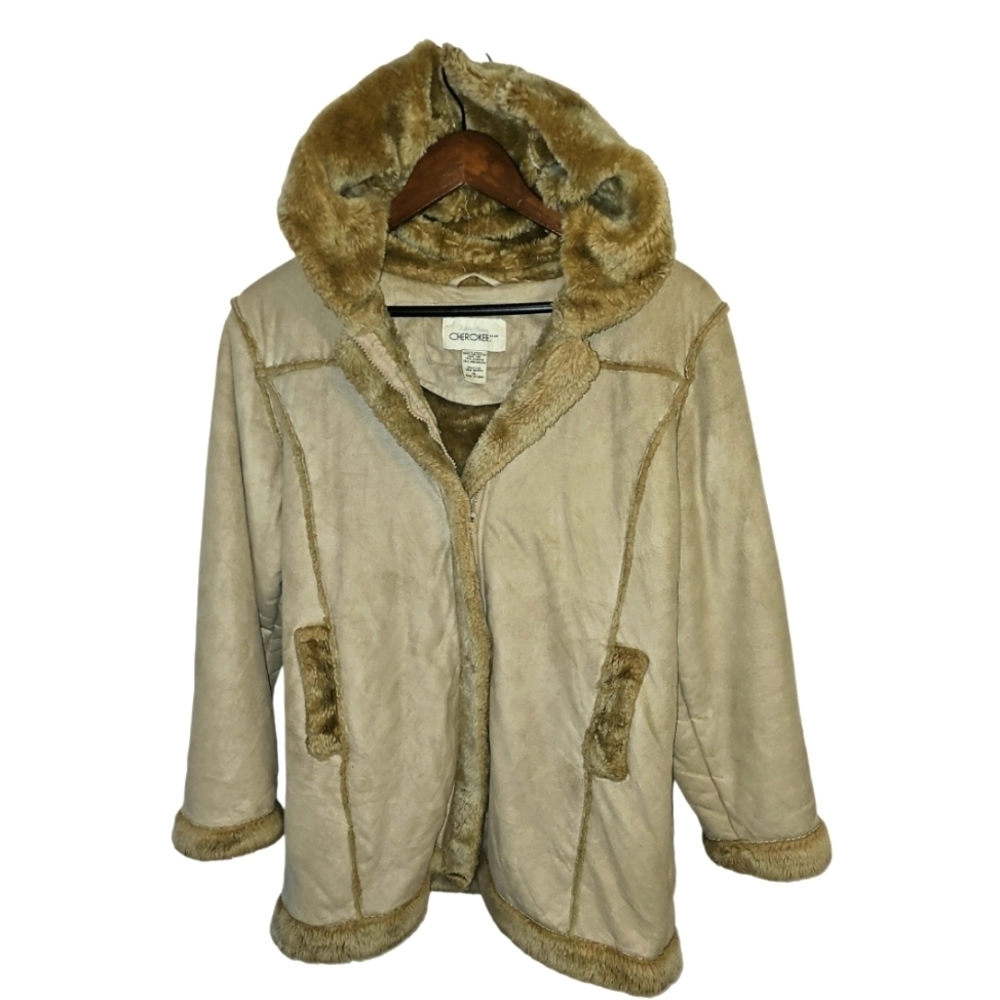 Cherokee Y2K Pennylane Shearling Vintage XL Coat Jacket Afghan